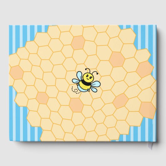 Honey Bee Themed Baby Dusche Gästebuch (Rückseite)