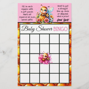 Honey bee Themed Bingo und wer kennt Mommy Best Flyer