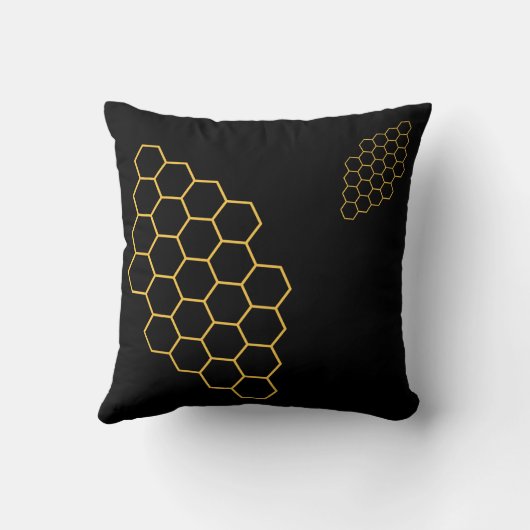 Honey bee Throw Pillow Kissen (Rückseite)