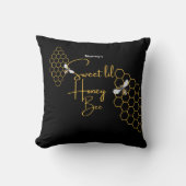 Honey bee Throw Pillow Kissen (Vorderseite)