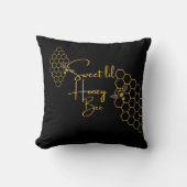 Honey bee Throw Pillow Kissen (Vorderseite)
