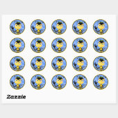 Honey Bee Toon Sticker (Blatt)