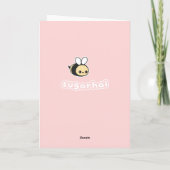 Honey Bee Valentine Feiertagskarte (Rückseite)