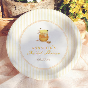 Honey Bee Vintage Whimsical Brautparty Pappteller