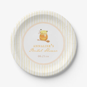 Honey Bee Vintage Whimsical Brautparty Pappteller