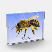 Honey Bee Watercolor Foto Block (Links)