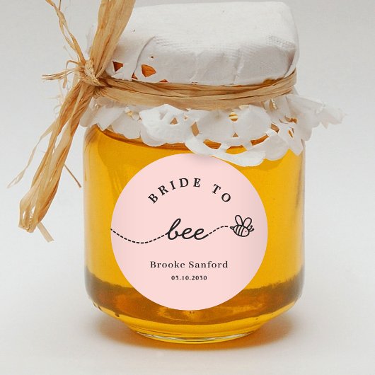 Honey Bee Wedding Bridal Baby Shower Favor Sticker