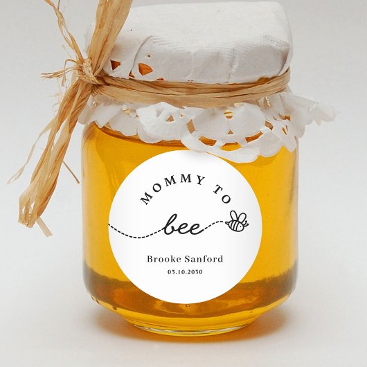 Honey Bee Wedding Bridal Baby Shower Favor Sticker