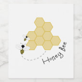 Honey Bee Weinetikett (Einzelnes Label)