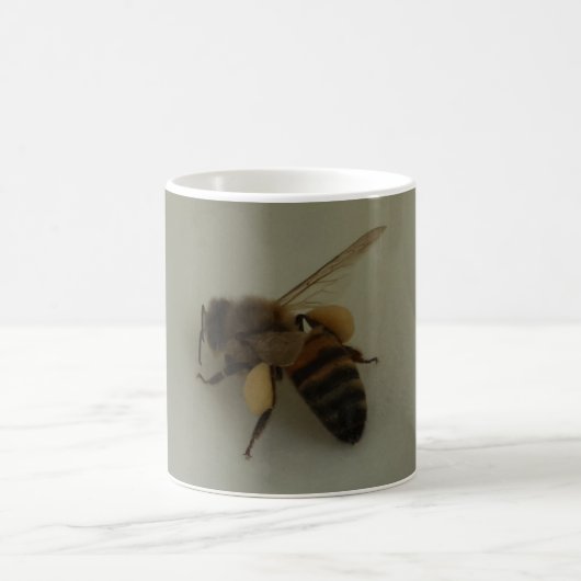 Honey Bee White Coffee Tasse (Mittel)