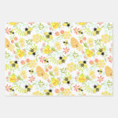 Honey Bee White Geschenkpapier Set (Vorderseite 2)