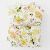 Honey Bee White Geschenkpapier Set (Beispiel)