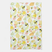 Honey Bee White Geschirrtuch (Vertikal)