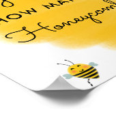 Honey Bee Wie viele Honeycombs Guess Game Poster (Ecke)
