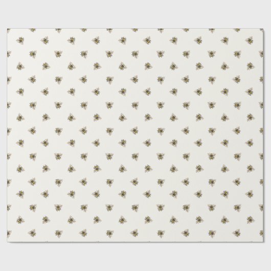 Honey Bee Wrapping Paper Geschenkpapier (Flach)