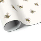 Honey Bee Wrapping Paper Geschenkpapier (Rolleneckpunkt)
