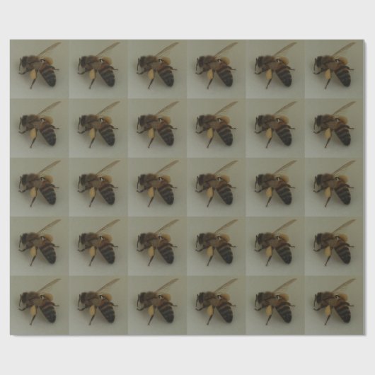 Honey Bee Wrapping Paper Geschenkpapier (Flach)