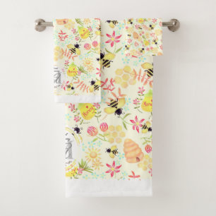 Honey Bee Yellow Badhandtuch Set
