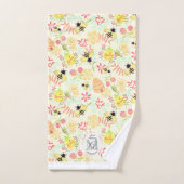 Honey Bee Yellow Badhandtuch Set (Handtuch)