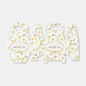 Honey Bee Yellow Floral Birthday Favor Box Geschenkschachtel (Ungefaltet)