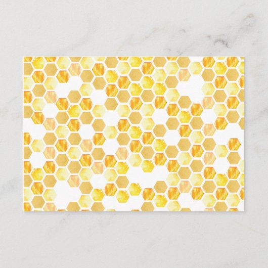 Honey Bee Yellow Floral Garden Books for Baby Begleitkarte (Rückseite)