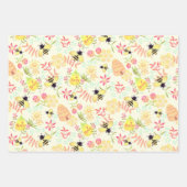 Honey Bee Yellow Geschenkpapier Set (Vorderseite 3)
