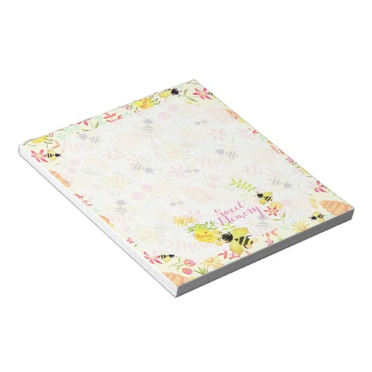 Honey Bee Yellow Notizblock (angewinkelt)