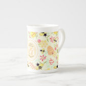 Honey Bee Yellow Porzellantasse (Vorderseite Rechts)