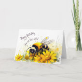 Honey Bee you are Bee utiful Birthday Karte (Vorderseite)