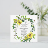 Honey Bee | Zuckerrüben | Orchid Baby Dusche Einladung (Stehend Vorderseite)