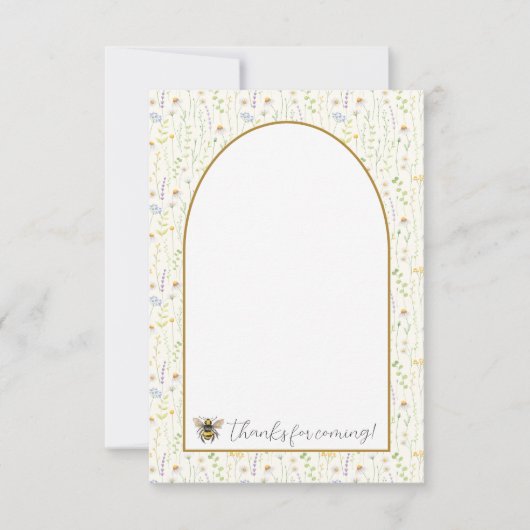 Honey Bee zum ersten Geburtstag Vielen Dank Karten (Vorderseite)