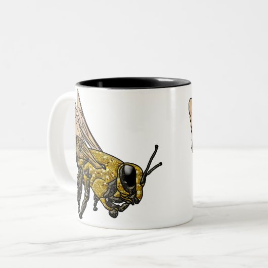 Honey Bee Zweifarbige Tasse (Vorderseite Links)