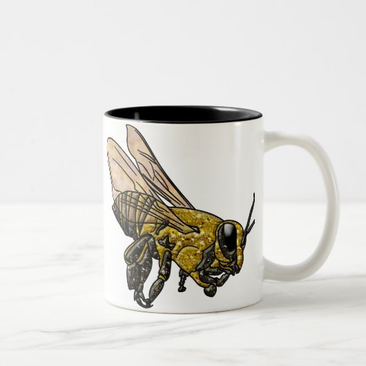 Honey Bee Zweifarbige Tasse (Rechts)