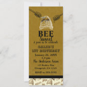 Honey Beehive Birthday Party Event Ticket Einladung (Vorderseite)