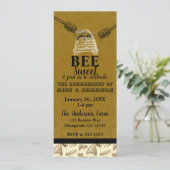 Honey Beehive Engagement Party Event Ticket Einladung (Stehend Vorderseite)