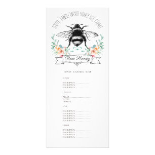 Honey Beekeeper Apiary Farm Beekeeper Werbekarte