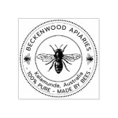 Honey Beekeeper Label Beekeeper Wood Art Briefmark Gummistempel (Prägung)