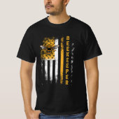 Honey Beekeeping Hive Beekeeper USA Flag Indect T-Shirt (Vorderseite)