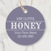 Honey Bees and Clover Jar Geschenkanhänger (Rückseite)