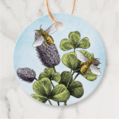 Honey Bees and Clover Jar Geschenkanhänger (Vorderseite)