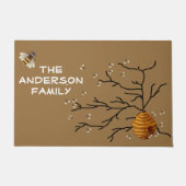 Honey Bees and Hive, Custom Fußmatte (Vorderseite)