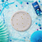 Honey Bees Baby Dusche Pink Pappteller (Party)