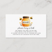 Honey & Bees Baby Shower Book Request Begleitkarte (Vorderseite)