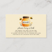 Honey & Bees Baby Shower Book Request Begleitkarte (Vorderseite)