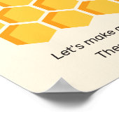 Honey Bees Baby Shower Guest Book Alternative Poster (Ecke)