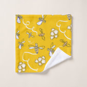 Honey Bees Bath Towel Set (Waschlappen)