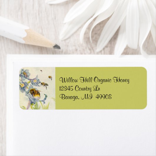 Honey Bees Beekeeper Ret Address Labels (Insitu)