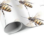 Honey Bees Birthday Geschenkpapier (Rolleneckpunkt)