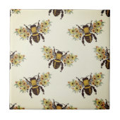 Honey Bees Brown Beige Gold | KERAMIK Fliese (Vorderseite)