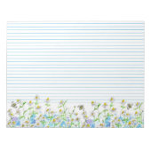 Honey Bees Chamomile Blume Aquarell Notizblock (Vorderseite)